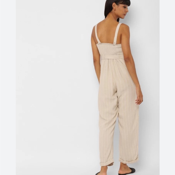 American Eagle Jumpsuit - Cotton Linen Blend, Striped - Picture 5 of 5